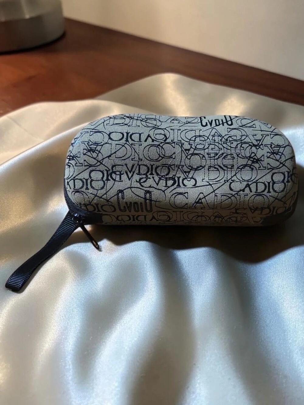 CVDIO Sunshine Brown SPORT Zip Close Hard Sun Glasses Case Loop Clam